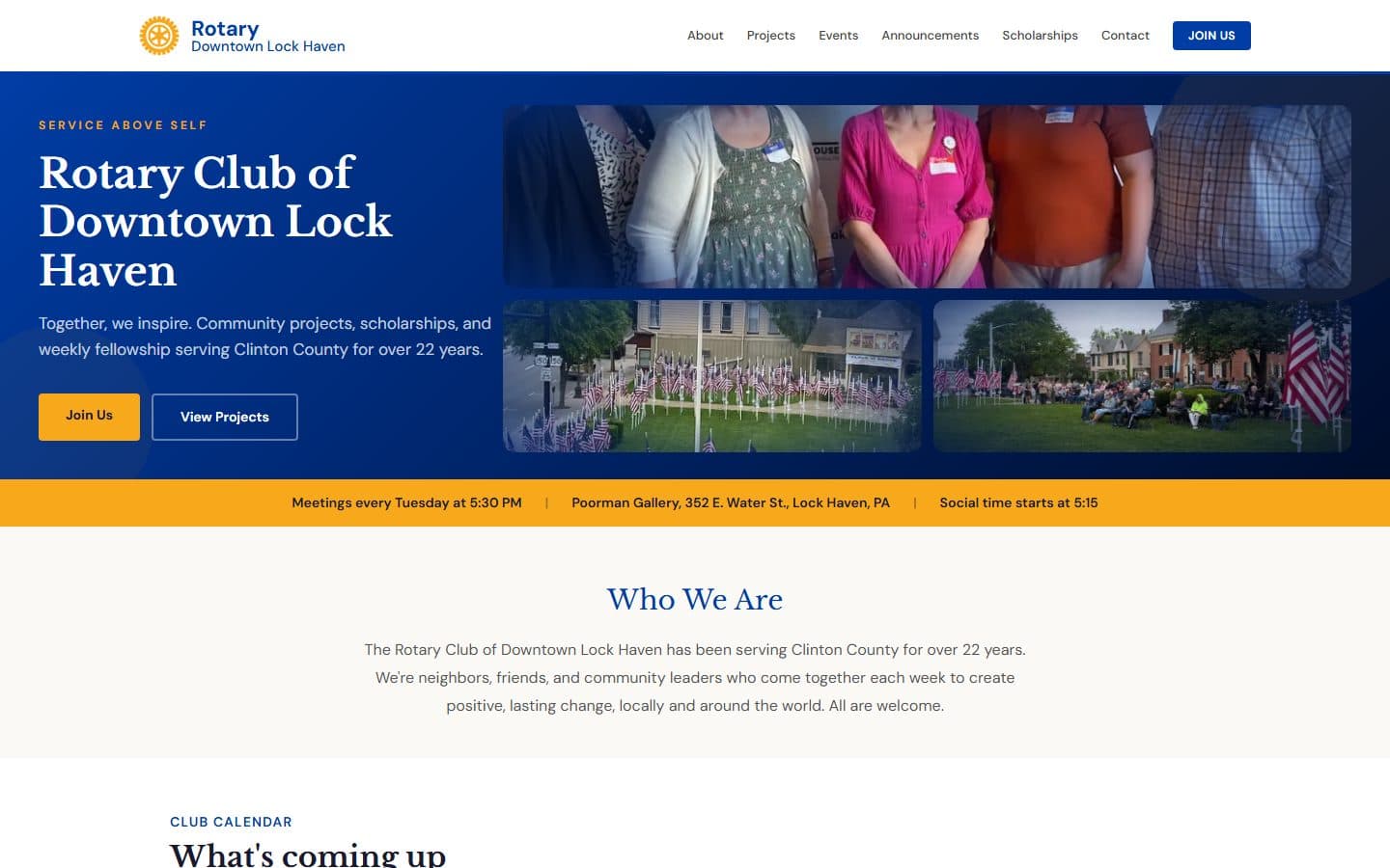 Rotary Club of Downtown Lock Haven screenshot